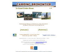 Tablet Screenshot of campingbremontier.fr